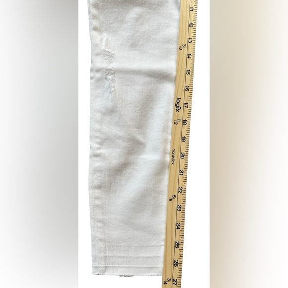Spanx Women’s XS White‎ Distressed Skinny Pull On Jeans NWT MSRP $128 - Picture 8 of 9